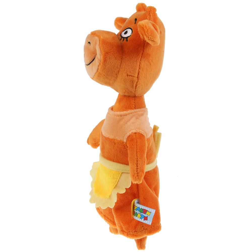 Музыкальная мягкая игрушка Оранжевая корова - Мама, 27 см  
