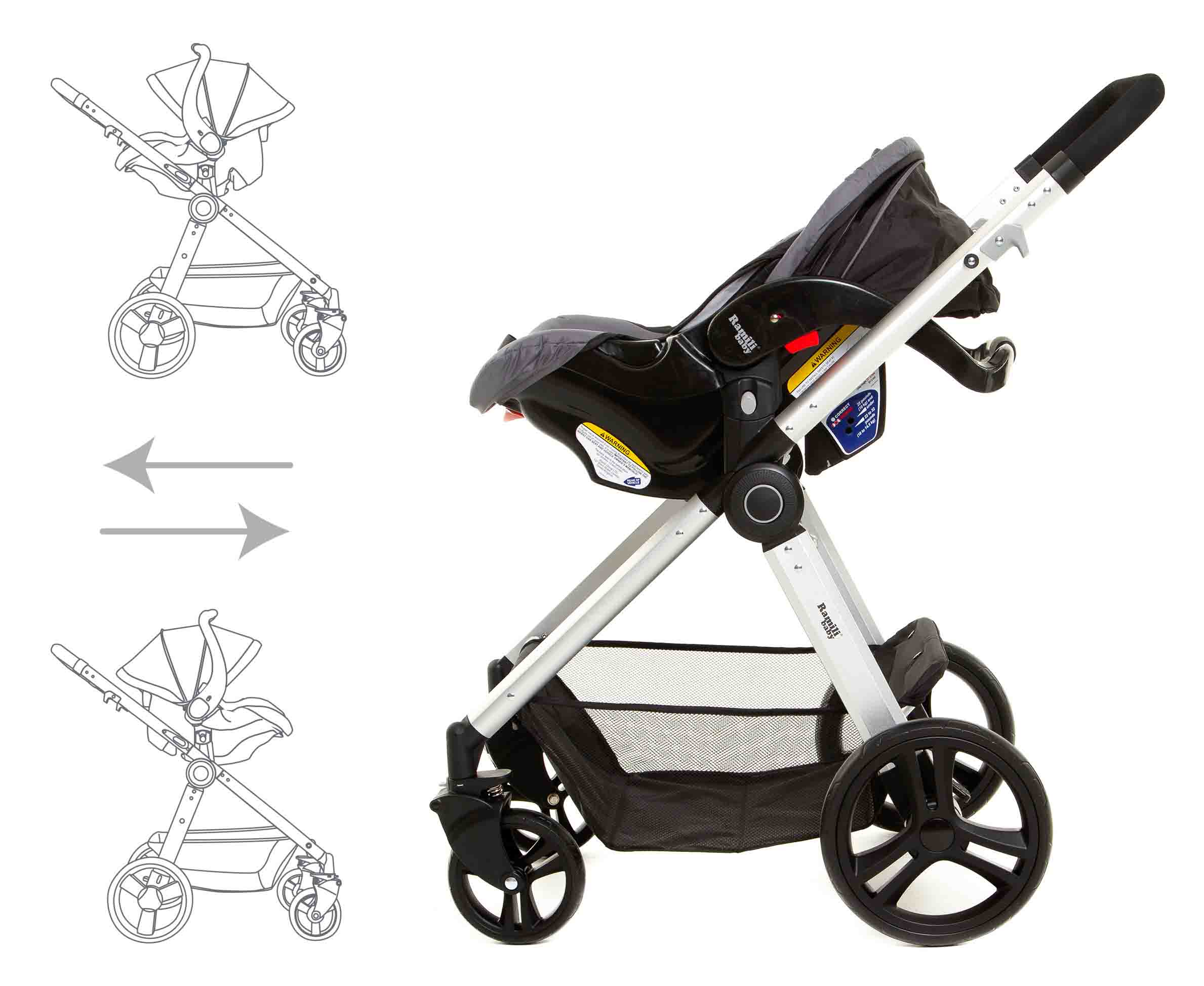 Детская коляска 3 в 1 – Ramili Baby Lite TS  