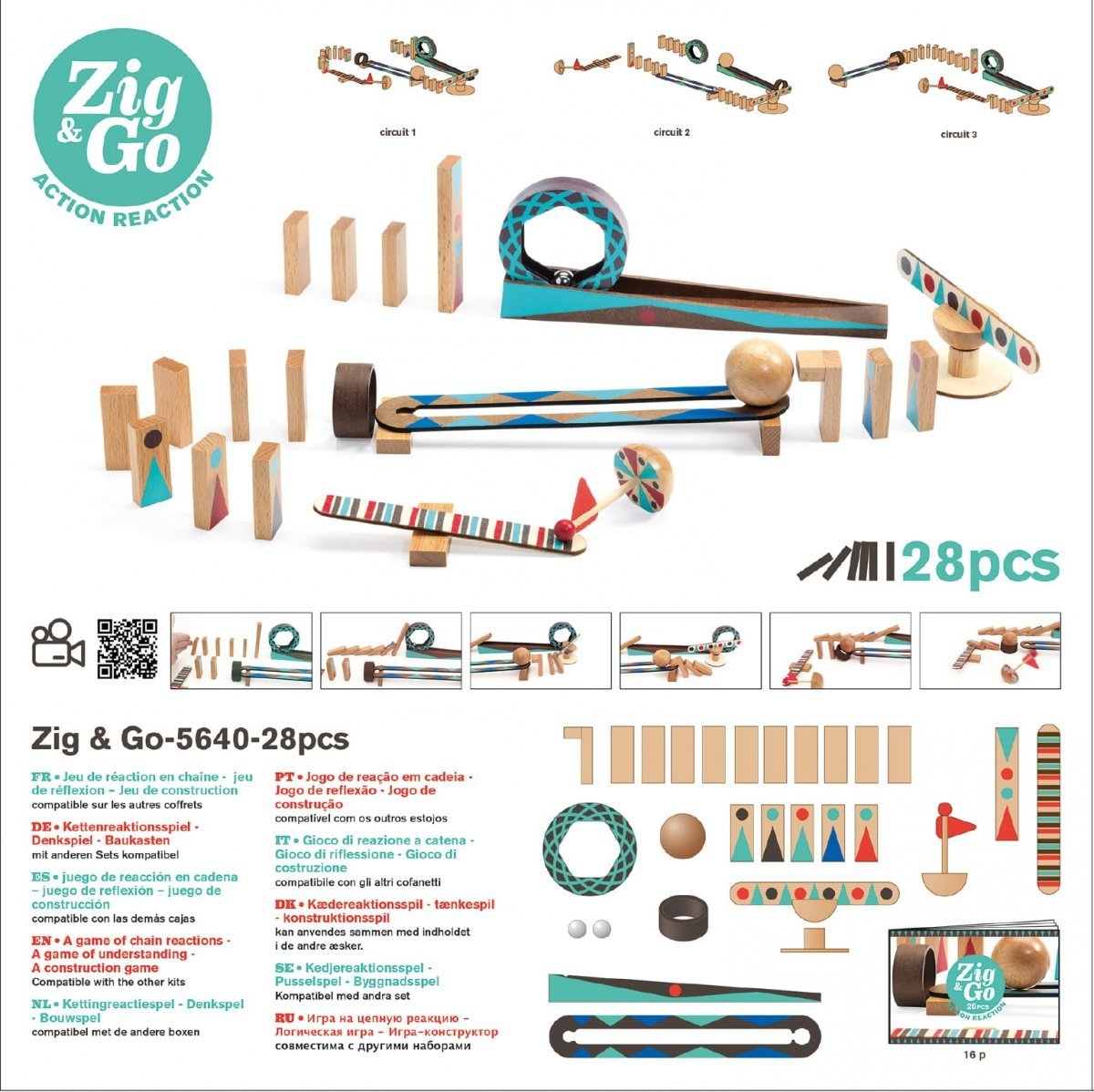 Конструктор – Zig & Go, 28 деталей  