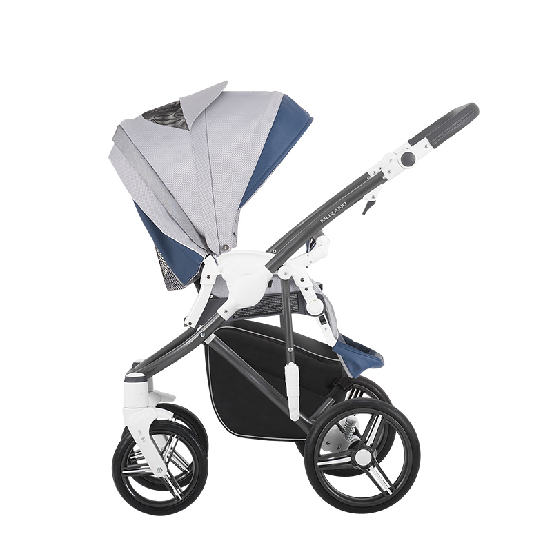 Детская коляска Bebetto Murano Colours  2 в 1 шасси матовый графит/GRM C02  