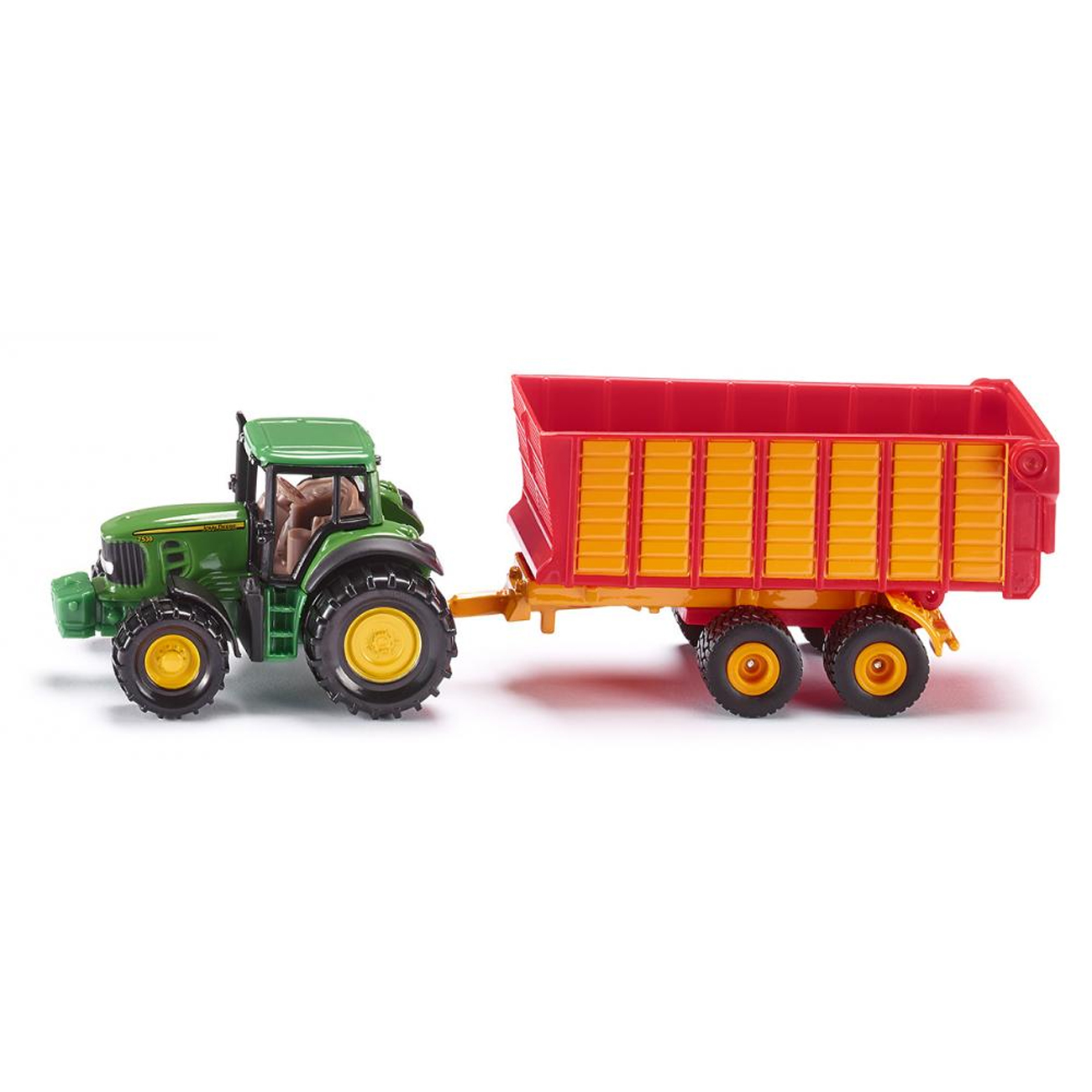 

Трактор John Deere с прицепом для силоса
