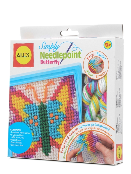Набор для вышивания - Бабочка с безопасной иглой, от 5 лет  