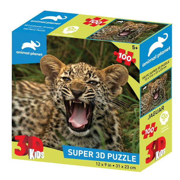

Пазл 3D Маленький ягуар, 100 деталей