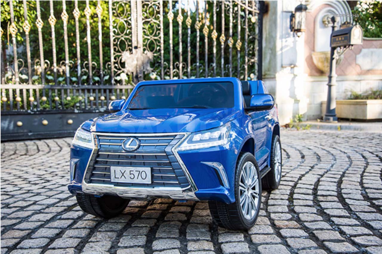 

Электромобиль - Lexus LX570, синий, свет и звук