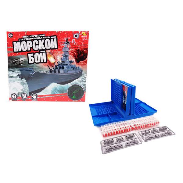 

Игра настольная - Морской бой, в коробке