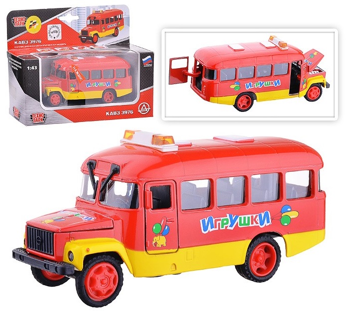 

Машина металлическая инерционная - КАВЗ – Игрушки со светом и звуком