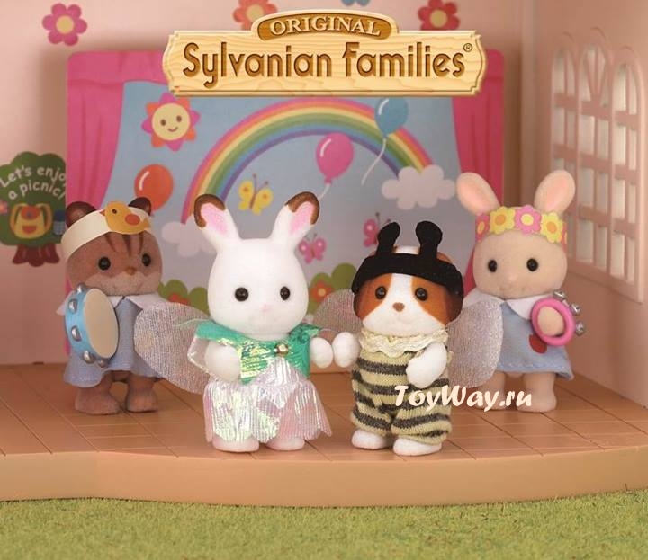 Sylvanian Families - Семья Шоколадных Кроликов  