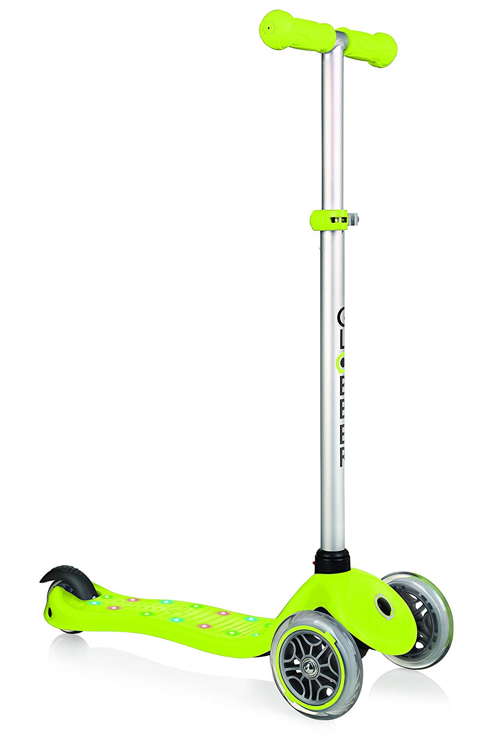 

Трёхколёсный самокат Globber Primo Starlight, светящаяся платформа, зеленый