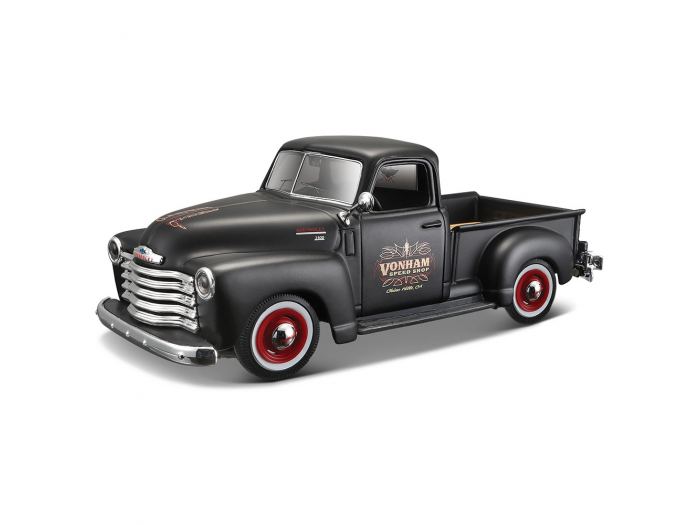 

Chevrolet 3100 Pick Up 1950 года Vonham Speed Shop, масштаб 1:24, цвет черный