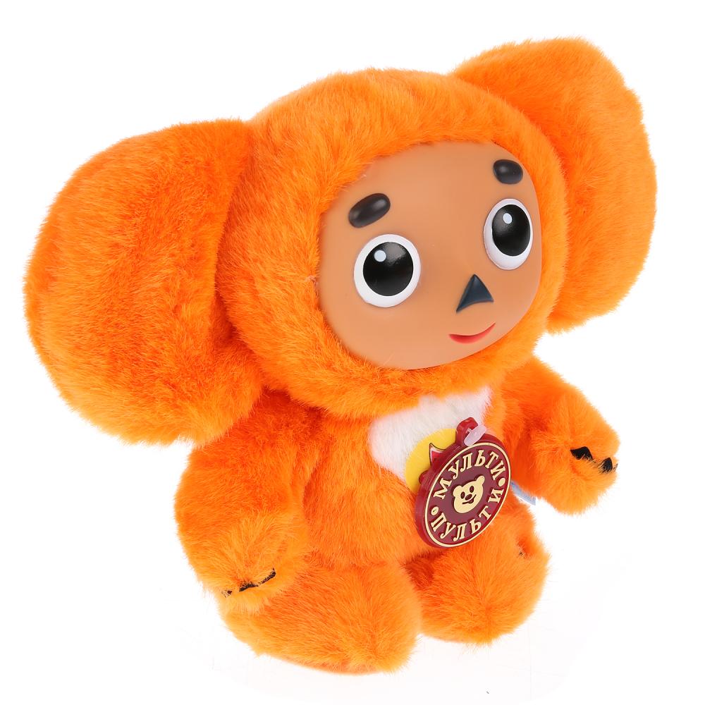 Интерактивная мягкая игрушка - Чебурашка, оранжевый, 17 см  