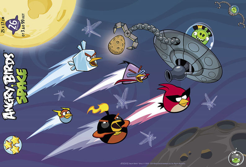 

Пазлы в рамке 26 элементов - Angry Birds