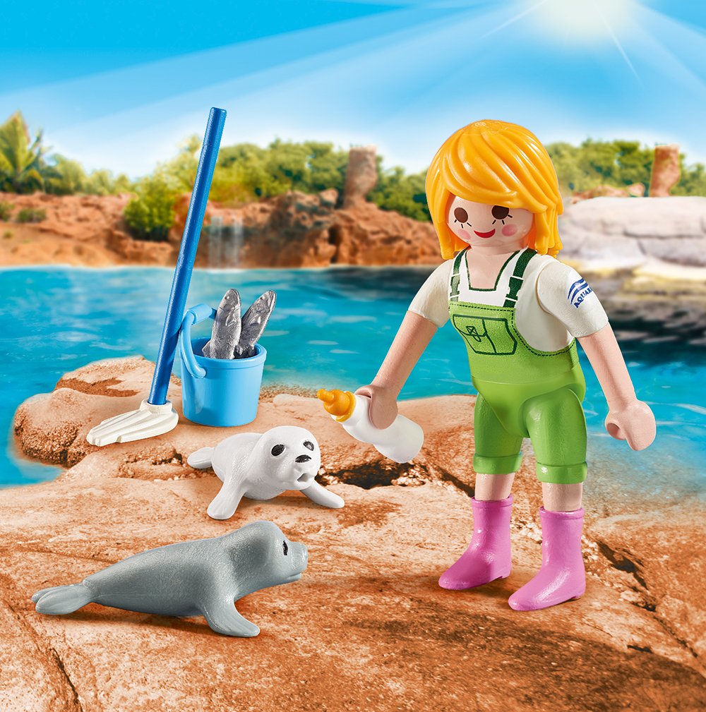 

Конструктор Playmobil Пасхальное яйцо: Смотритель зоопарка с детенышами тюленя