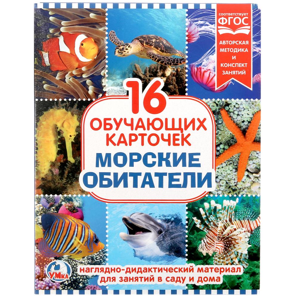 

Карточки в папке – Морские обитатели, 16 обучающих карточек