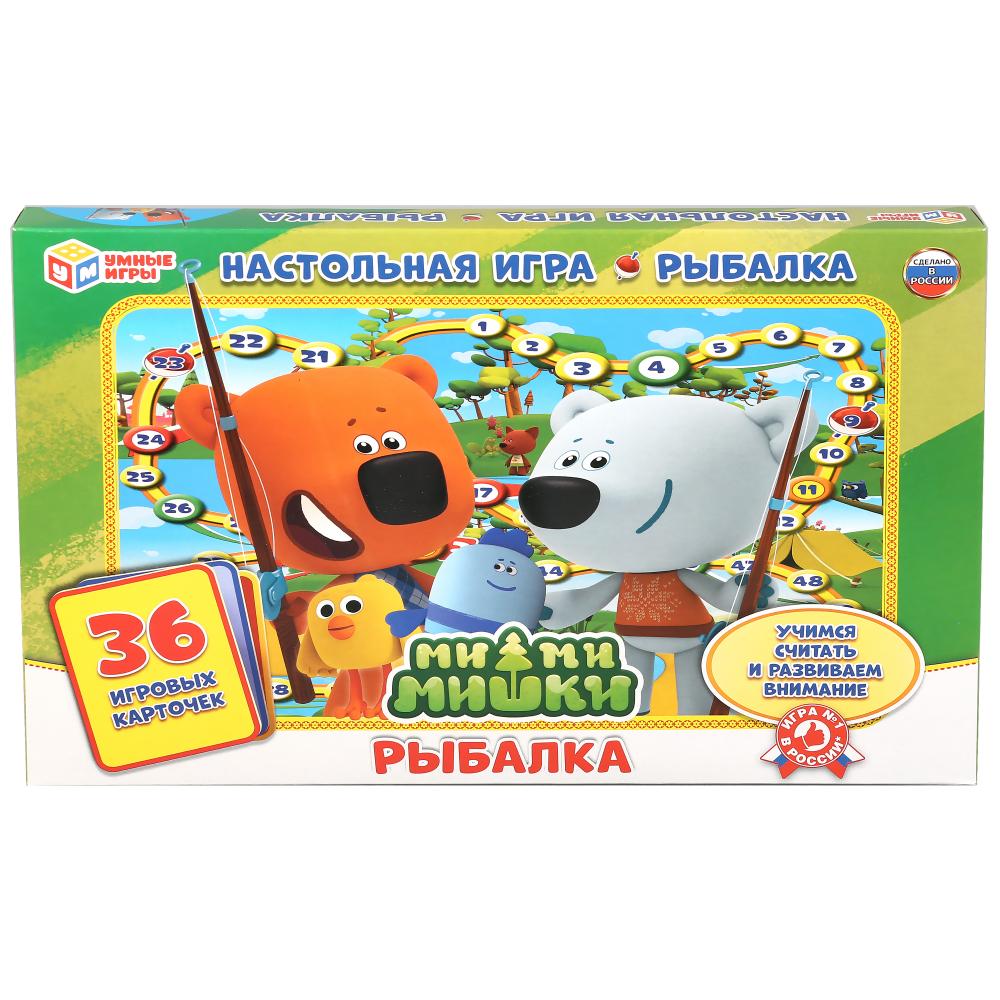 

Настольная игра-ходилка - Умные игры - Рыбалка. Мимишки, 36 карточек