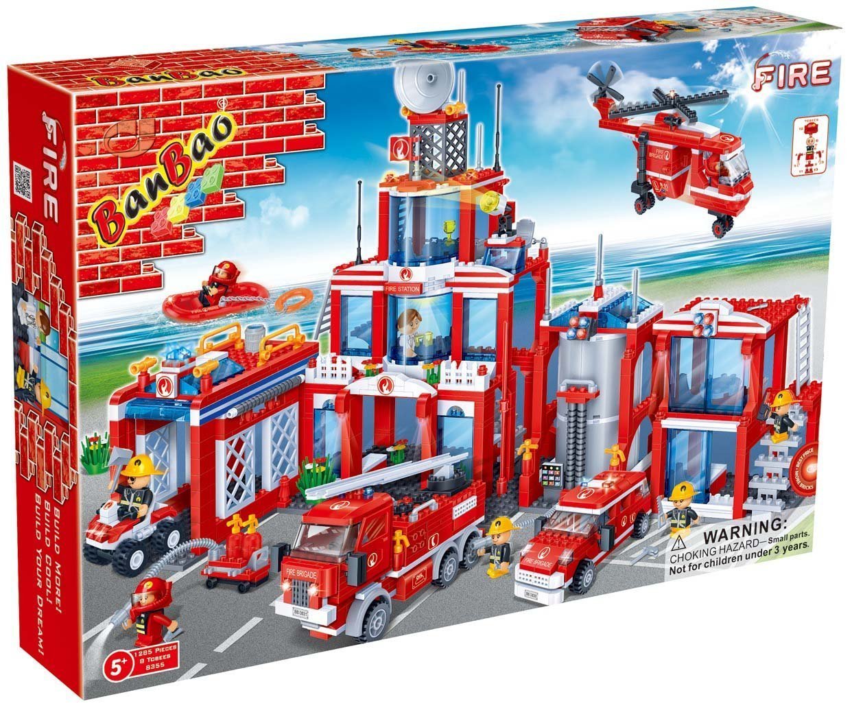 Конструктор - Пожарная станция, 1285 деталей  
