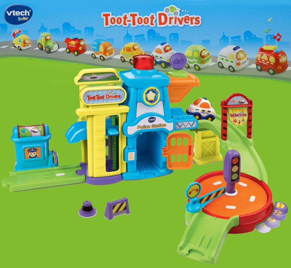 Игровой набор Бип-Бип Toot-Toot Drivers - Полицейский участок, звук  