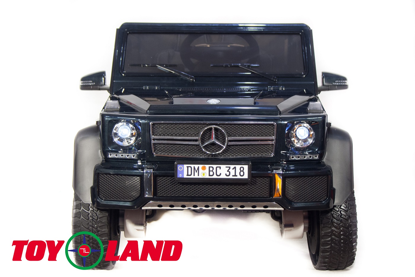 Электромобиль ToyLand Mercedes Benz G63 6х6, цвет - черный  