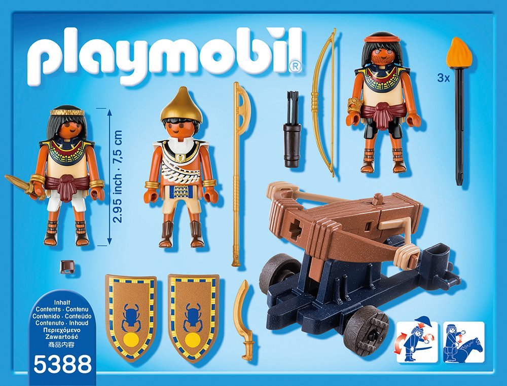 Игровой набор из серии Римляне и Египтяне: Египетский солдат с Баллистой  