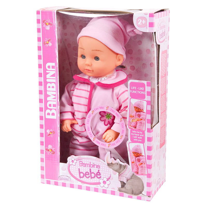 

Кукла из серии Bambina Bebe, 33 см., учится ходить