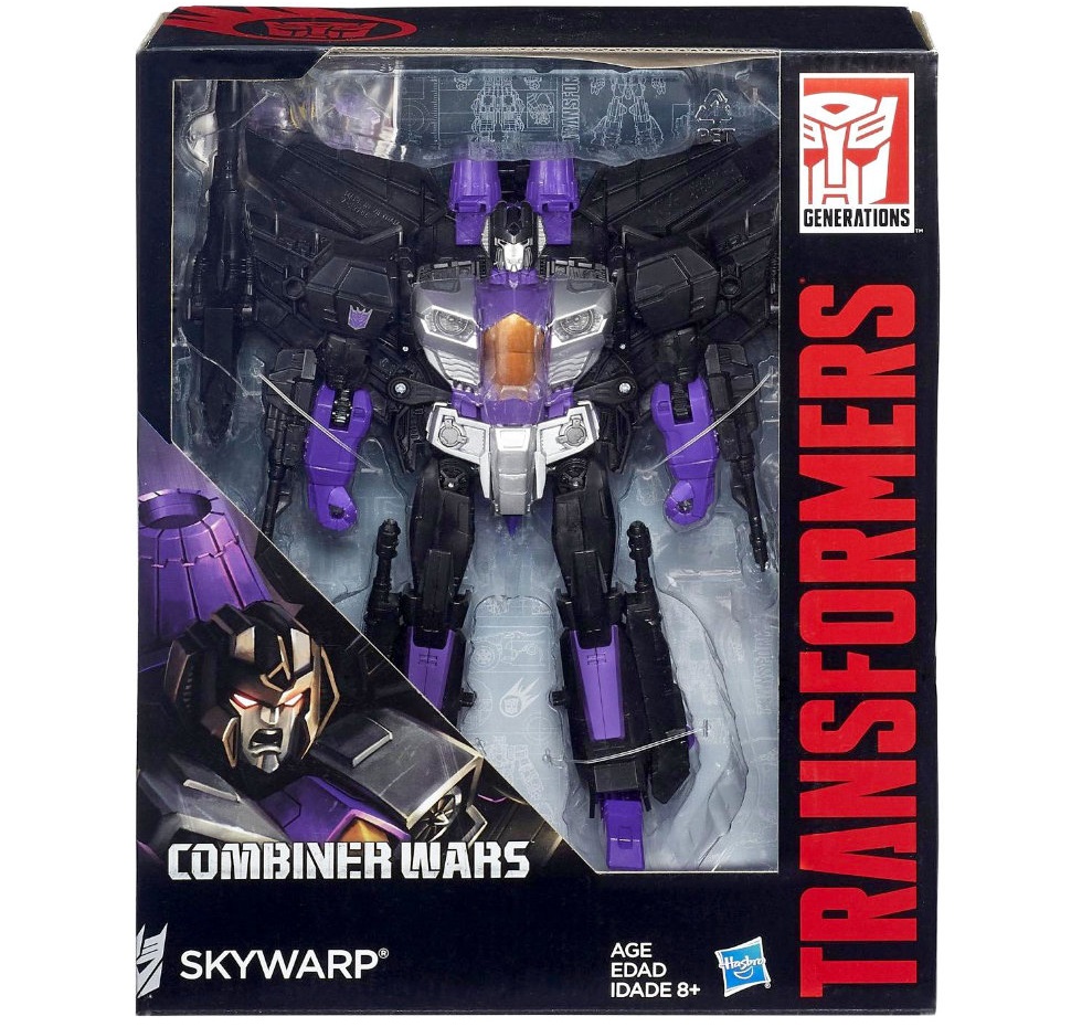 Generations. Combiner Wars. Трансформер-самолет Десептикон Skywarp, класса Leader  