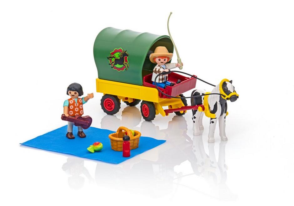Игровой набор - Ферма Пони: Пикник с коневозкой  