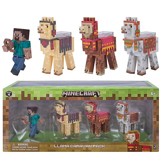 

Набор фигурок из серии Minecraft - Steve with Llama caravan, 8 см.