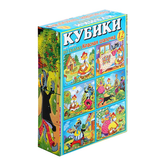 

Кубики в картинках Красная шапочка, 12 шт