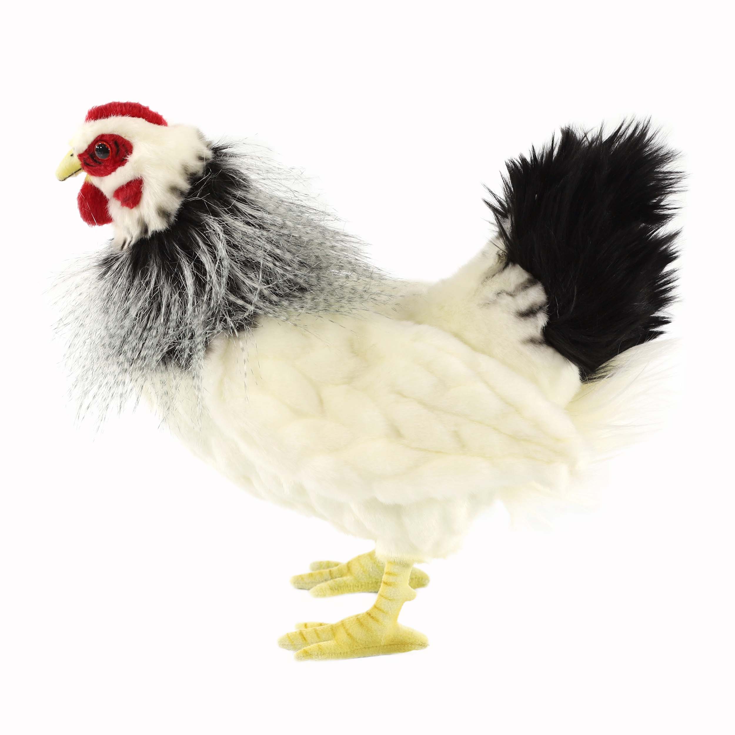 Мягкая игрушка Курица черно-белая, 27 см  