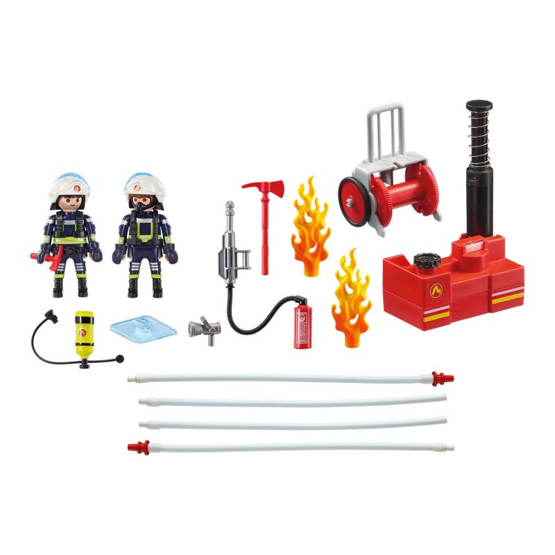 Игровой набор - Пожарная служба: Пожарные с водяным насосом  