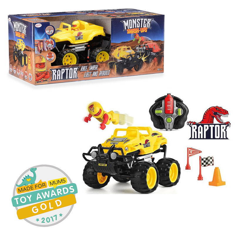 

Машинка на радиоуправлении Разбивающийся внедорожник из серии Monster Smash Ups – Raptor