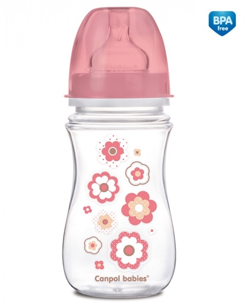 

Бутылочка PP EasyStart с широким горлышком антиколиковая, 240 мл, 3+ Newborn baby, розовый
