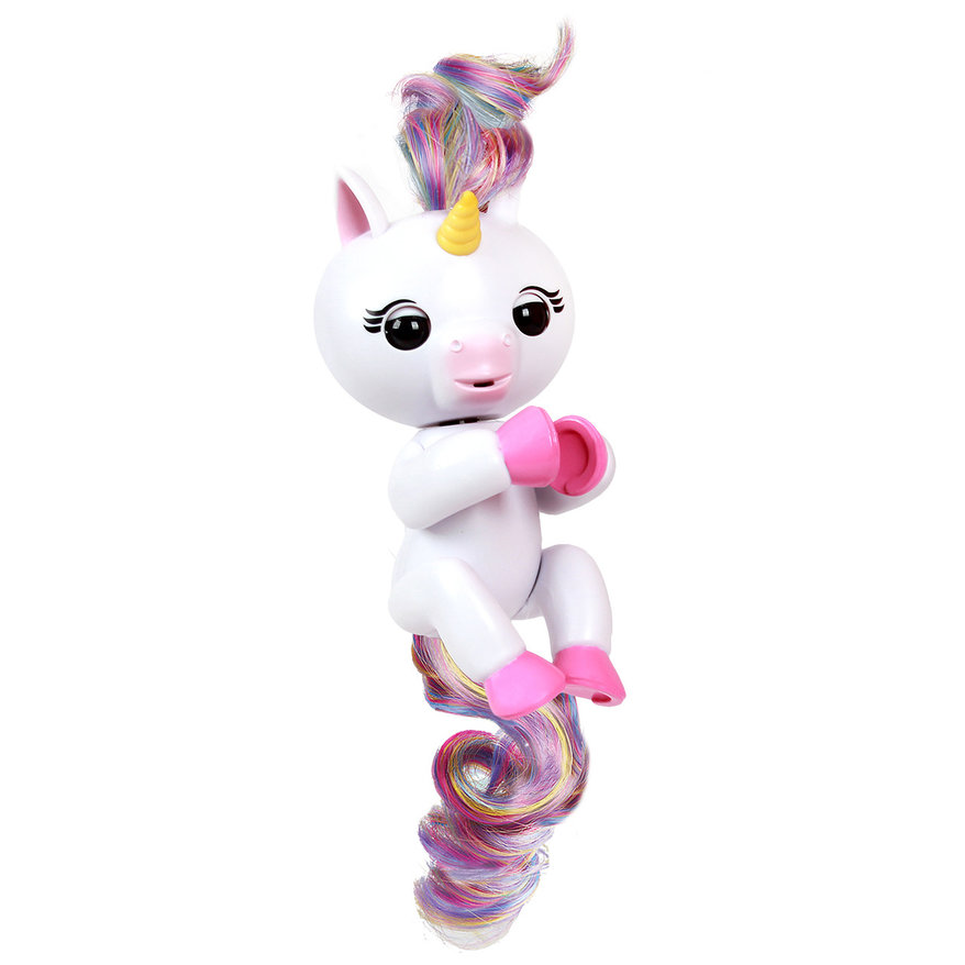 

Интерактивный единорог Fingerlings – Гиги, белый, 12 см, звук