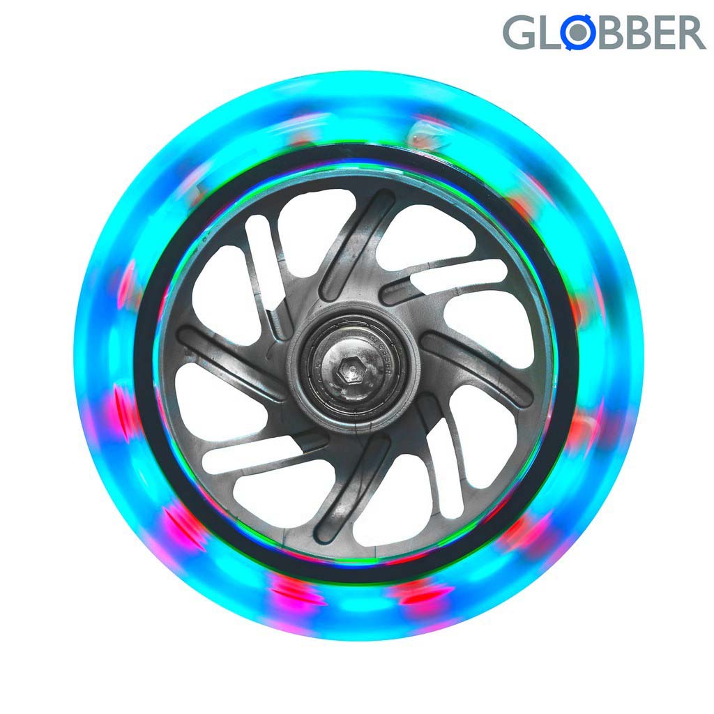 

Колеса передние светящиеся Globber 120 мм., комплект - 2 шт.