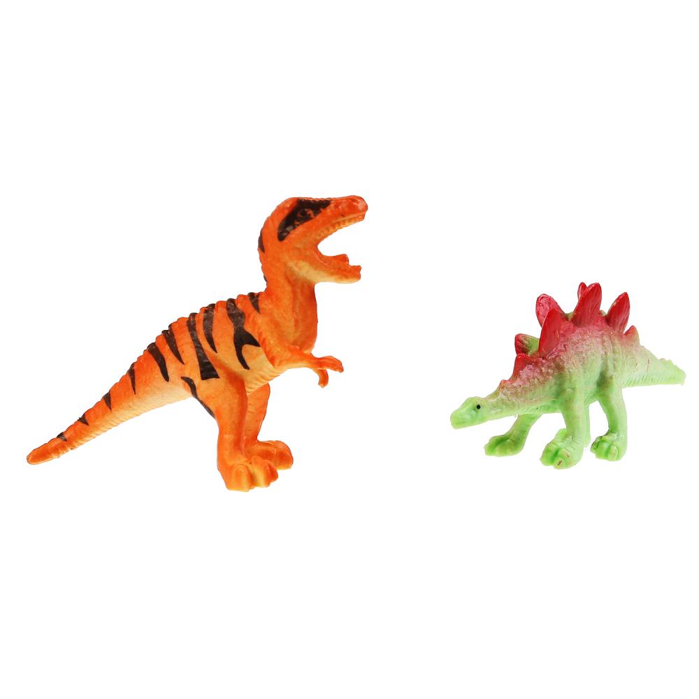Игровой набор Рассказы о животных – Динозавры и дерево, 12 штук  