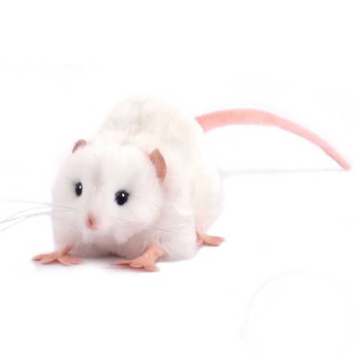 Мягкая игрушка - Крыса белая, 12 см.  