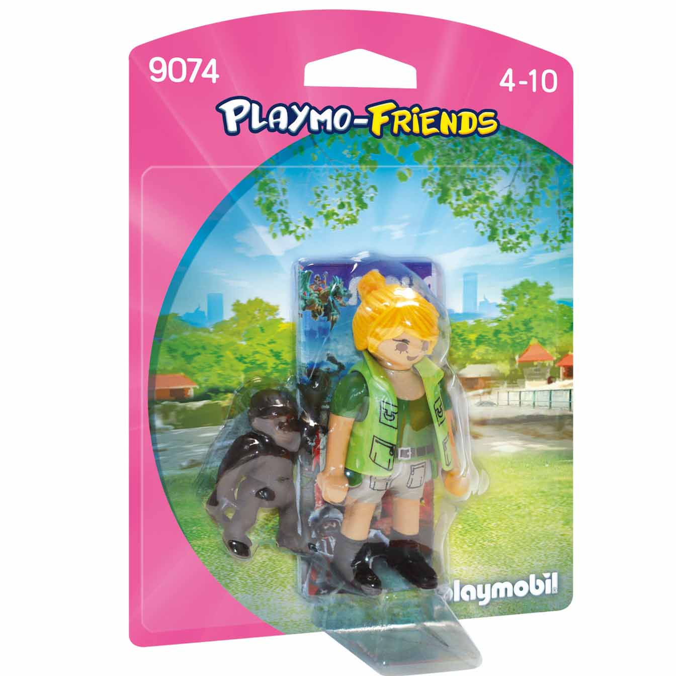 Игровой набор - Смотритель зоопарка с детенышем гориллы  