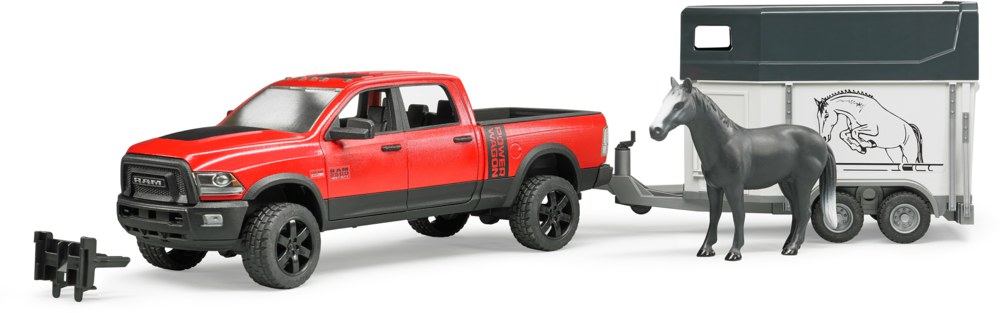 

Пикап - Ram 2500 c коневозкой и одной лошадью