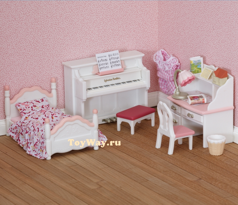 

Sylvanian Families - Детская комната, бело-розовая