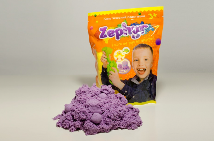 

Кинетический пластилин Zephyr, фиолетовый, 0,3 кг.