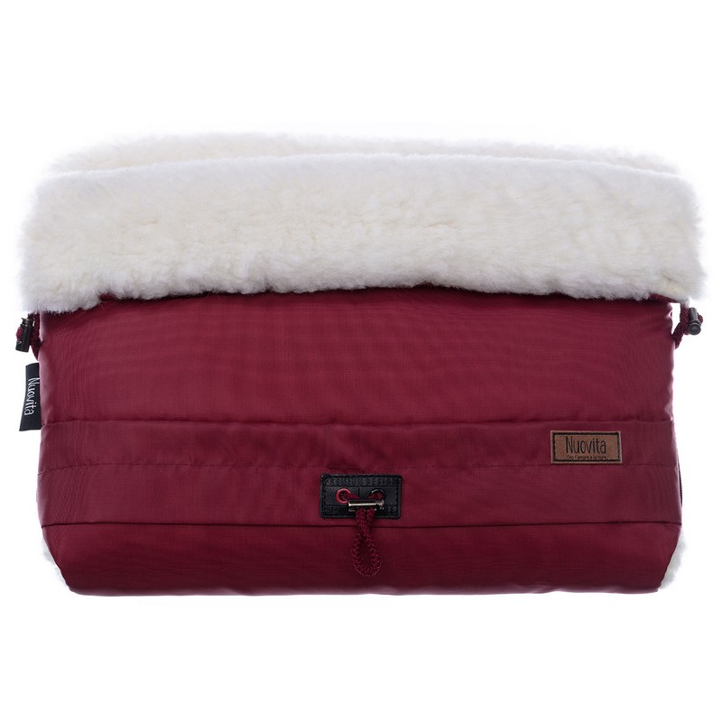 

Муфта меховая для коляски Nuovita Alaska Bianco Bordo/Бордовый