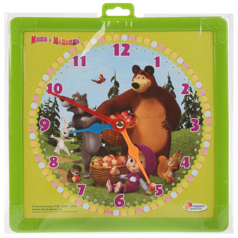 Доска для рисования - Маша и Медведь, часы, фломастер  