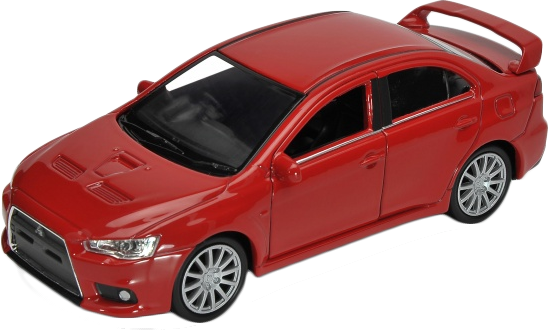 Игрушечная металлическая машина Mitsubishi Lancer Evolution X масштаб 1:34-39  