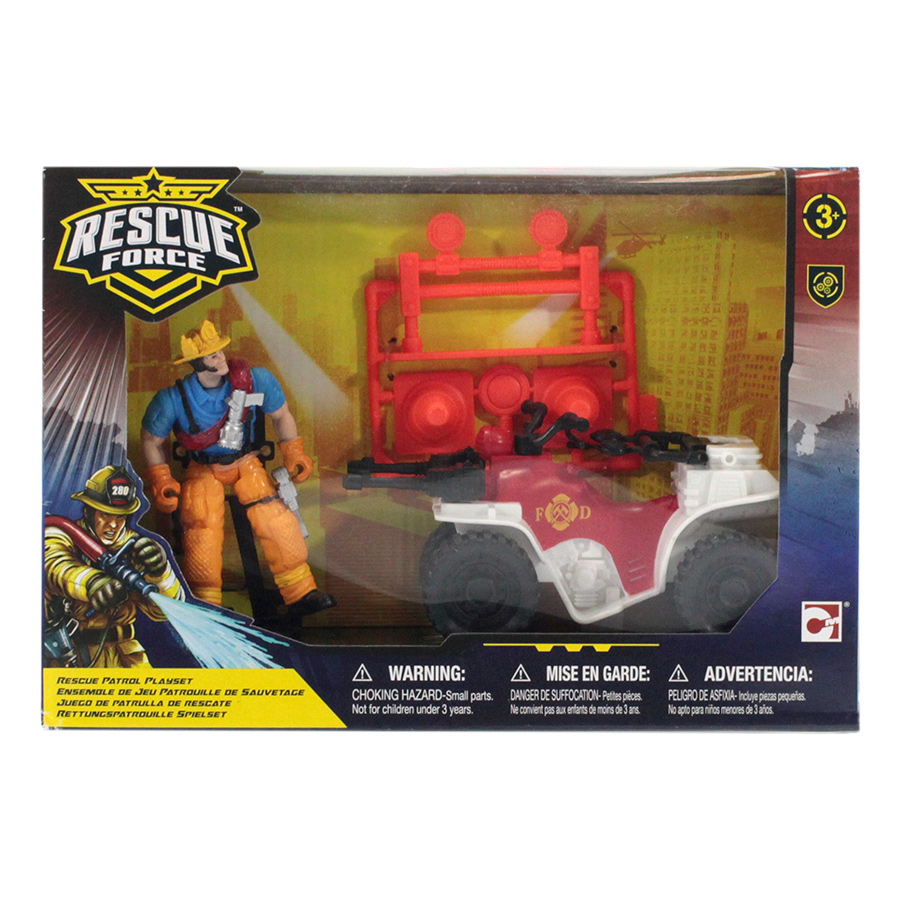 Игровой набор: Спасательный отряд патрульной команды на квадроцикле  