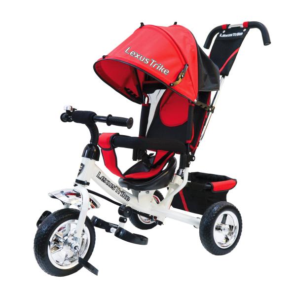 

Велосипед 3-х колесный - Lexus Trike, красно-белый, с колесами EVA диаметром 25 и 20 см