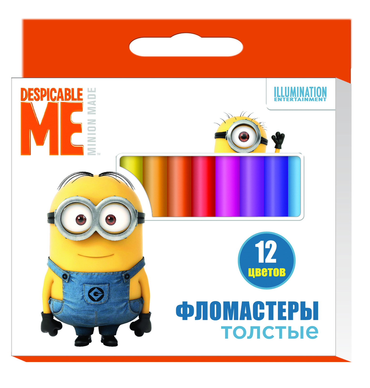 

Толстые фломастеры Гадкий Я с миньонами Universal Studios, 12 цветов