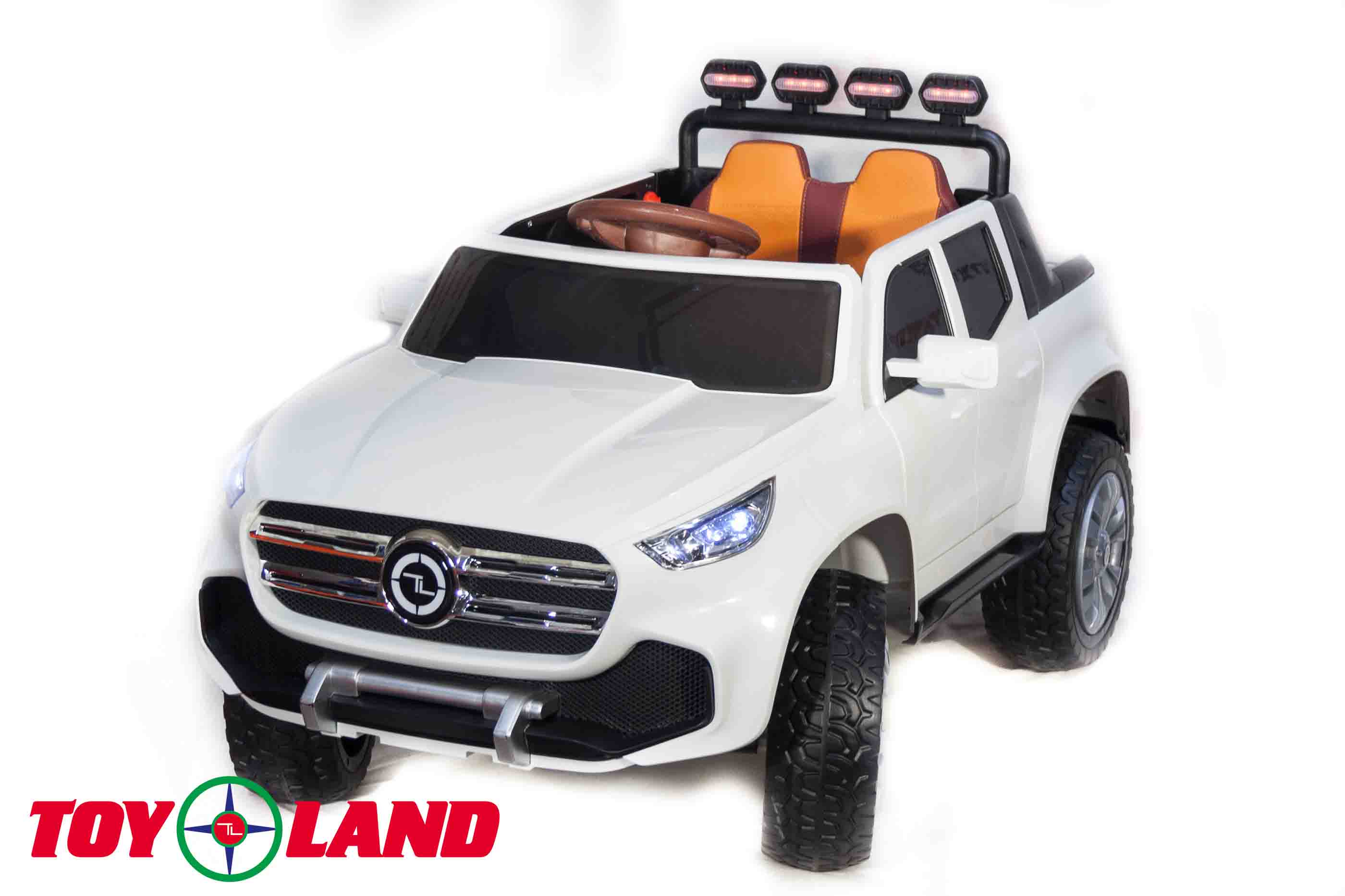 

Электромобиль Джип Mercedes Benz пикап YBD5478, белый, свет и звук