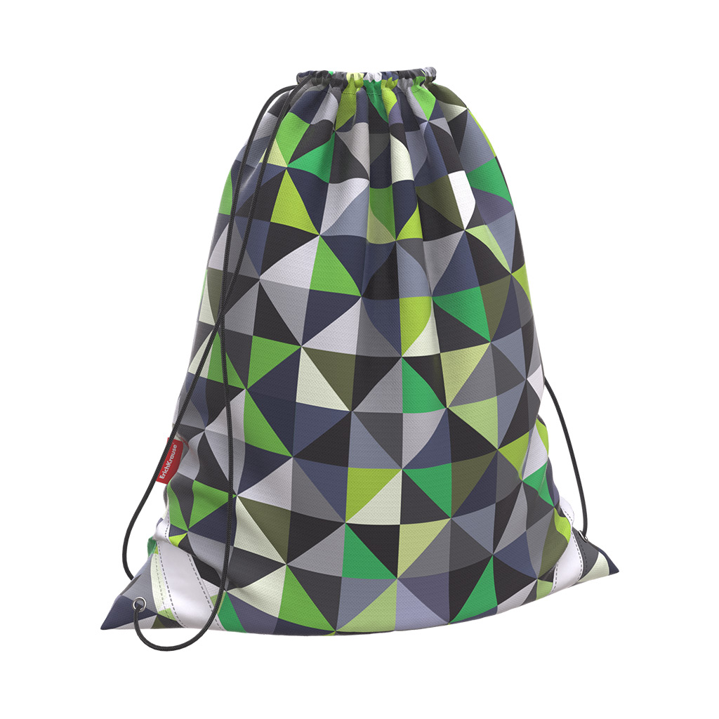 

Мешок для обуви Green Rhombs, размер 36,5 х 44 см