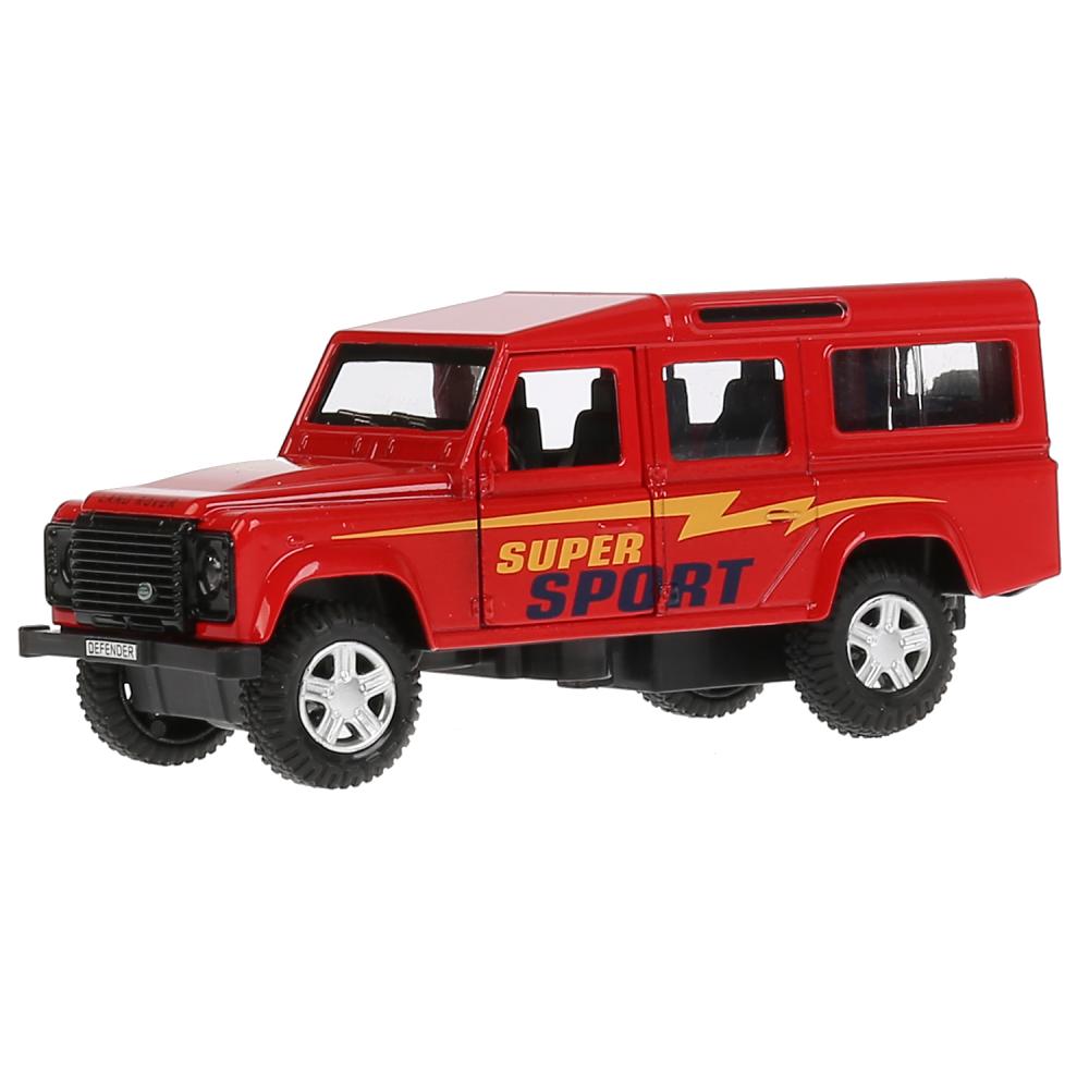 

Машина металлическая Land Rover Defender Спорт, длина 12 см, открываются двери, инерционная