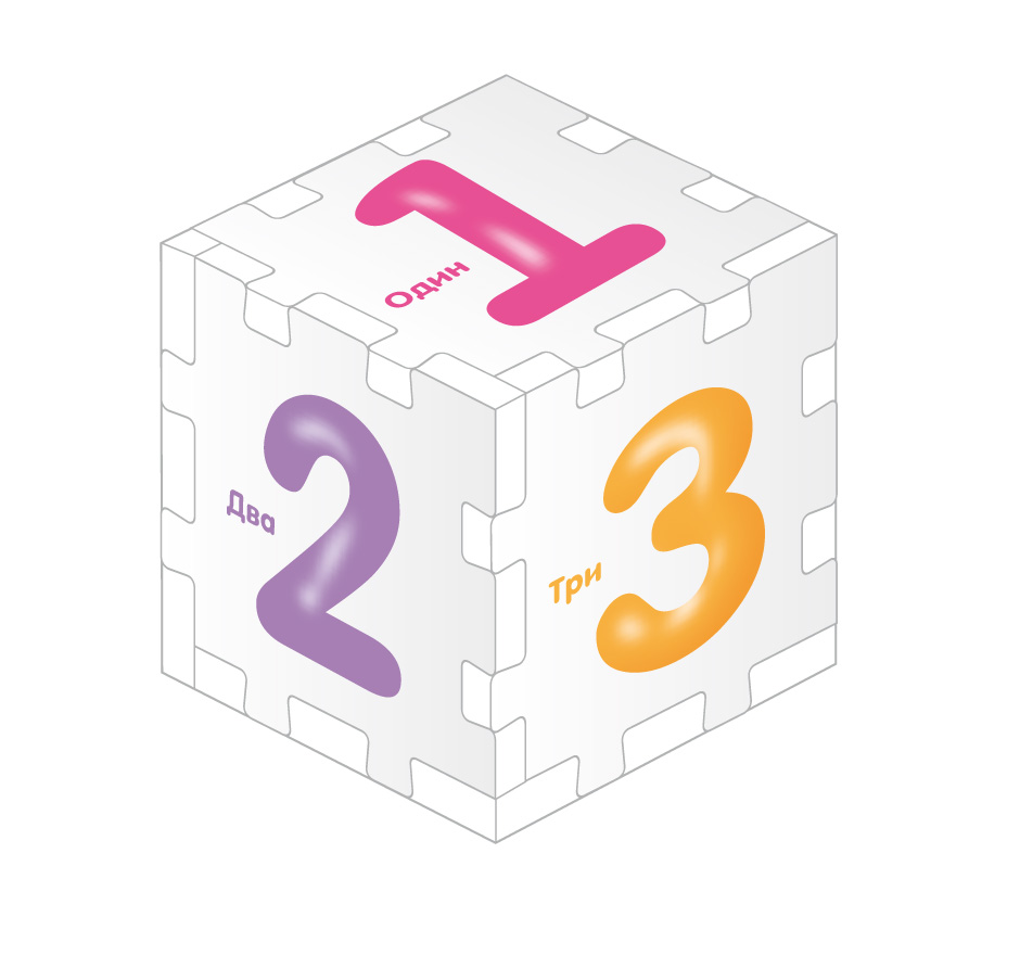 Кубик-развивайка Цифры и счет  