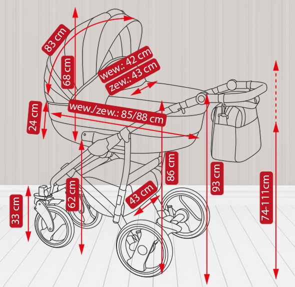 Детская коляска Camarelo Carera New 2 в 1, бежевая  